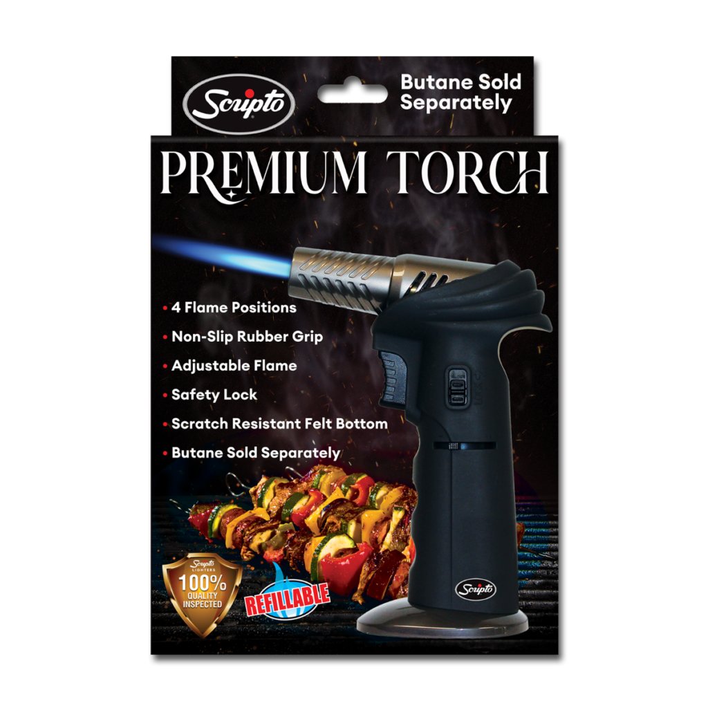 Scripto JetFlame Butane Torch in current retail packaging