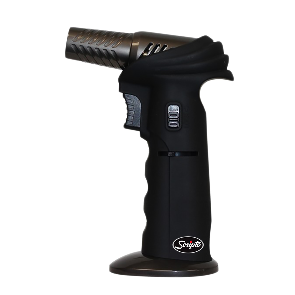 Scripto JetFlame Butane Torch with adjustable nozzle and ergonomic grip