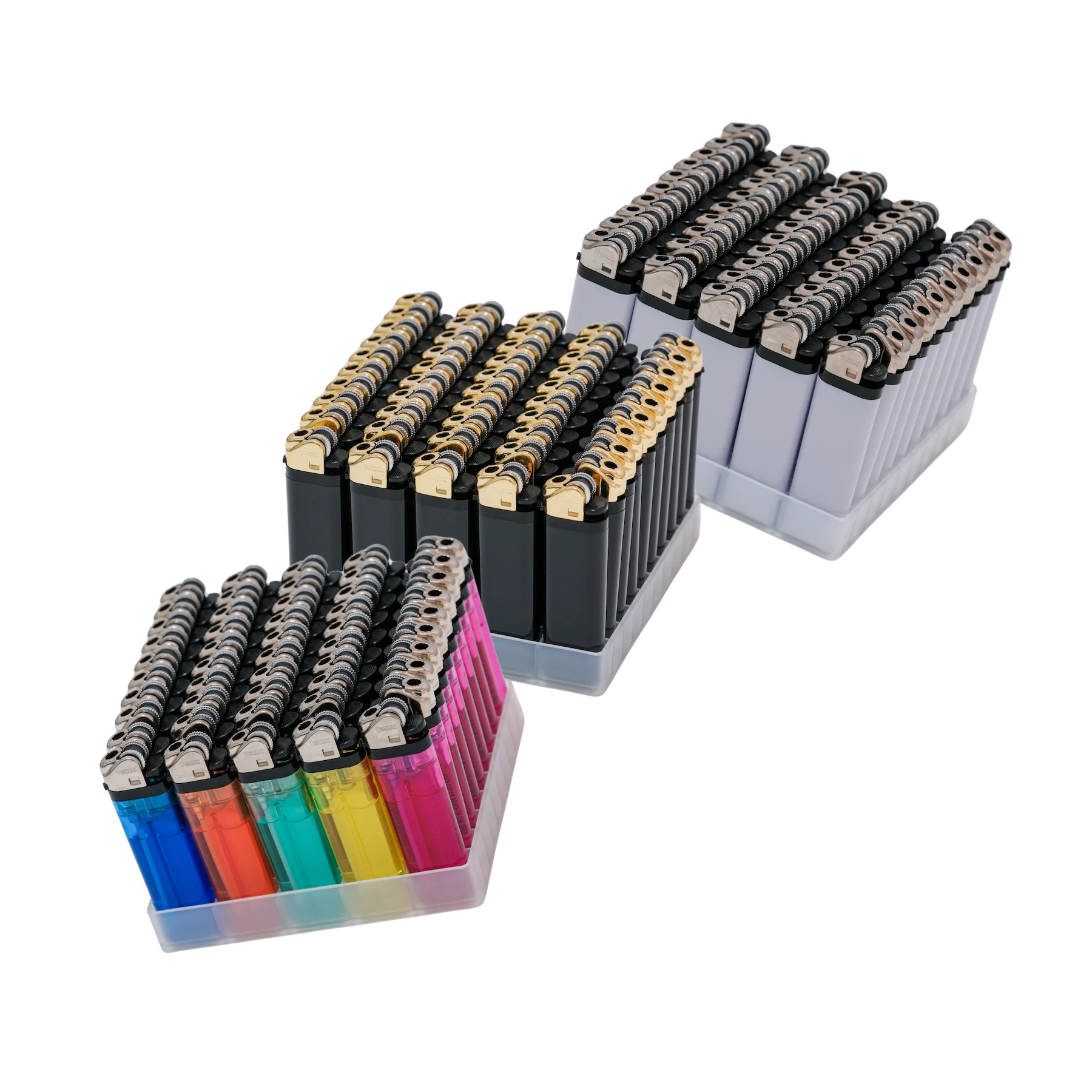 Tokai M13 pocket lighter trays in white, black and transparent